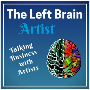 The Left Brain Artist podcast logo