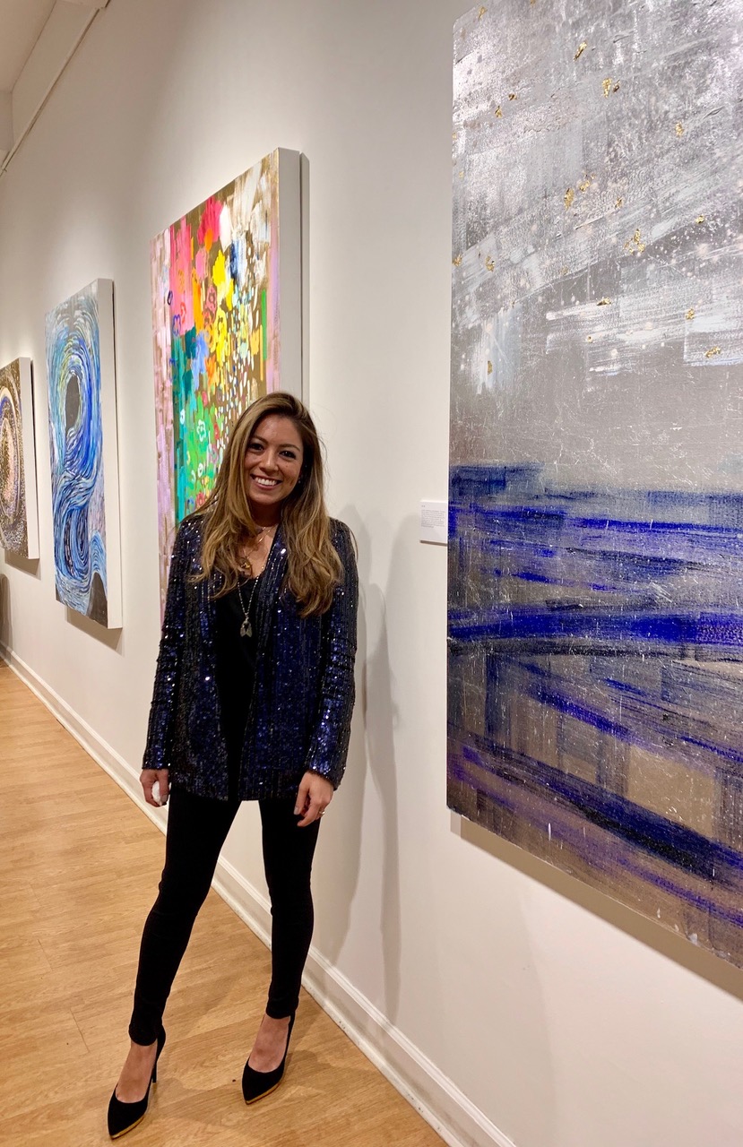 #144 Michelle Sakhai: Abstract Artist Using Metal Leafing and Oils