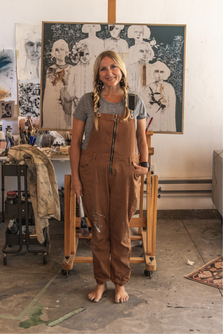 photo of Jeanne Oliver who teaches art workshops