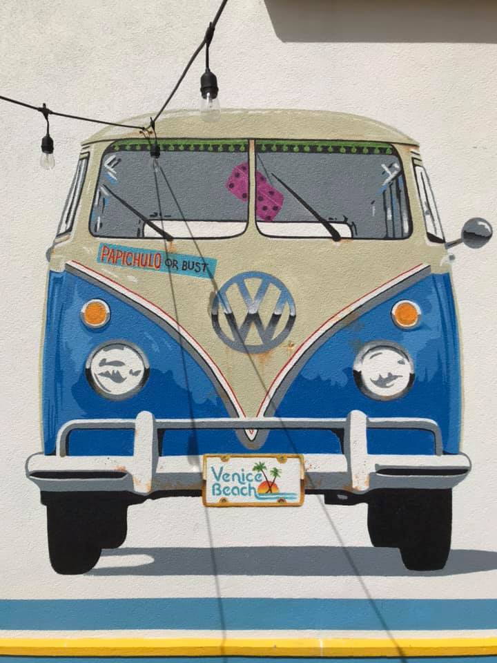 Mural of a VW van by Craig McInnis