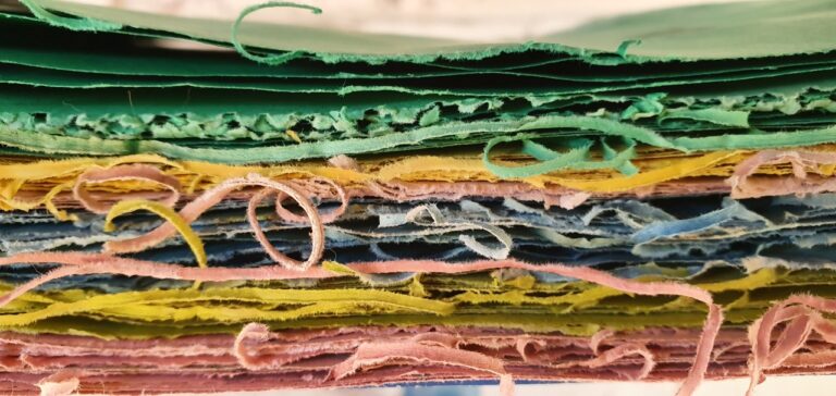 Dyed paper by Liz Constable