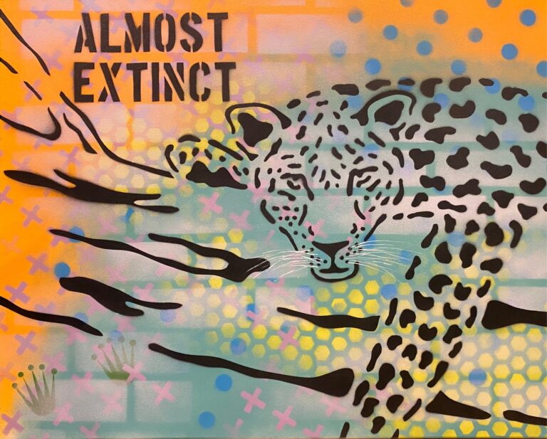 Leopard painting